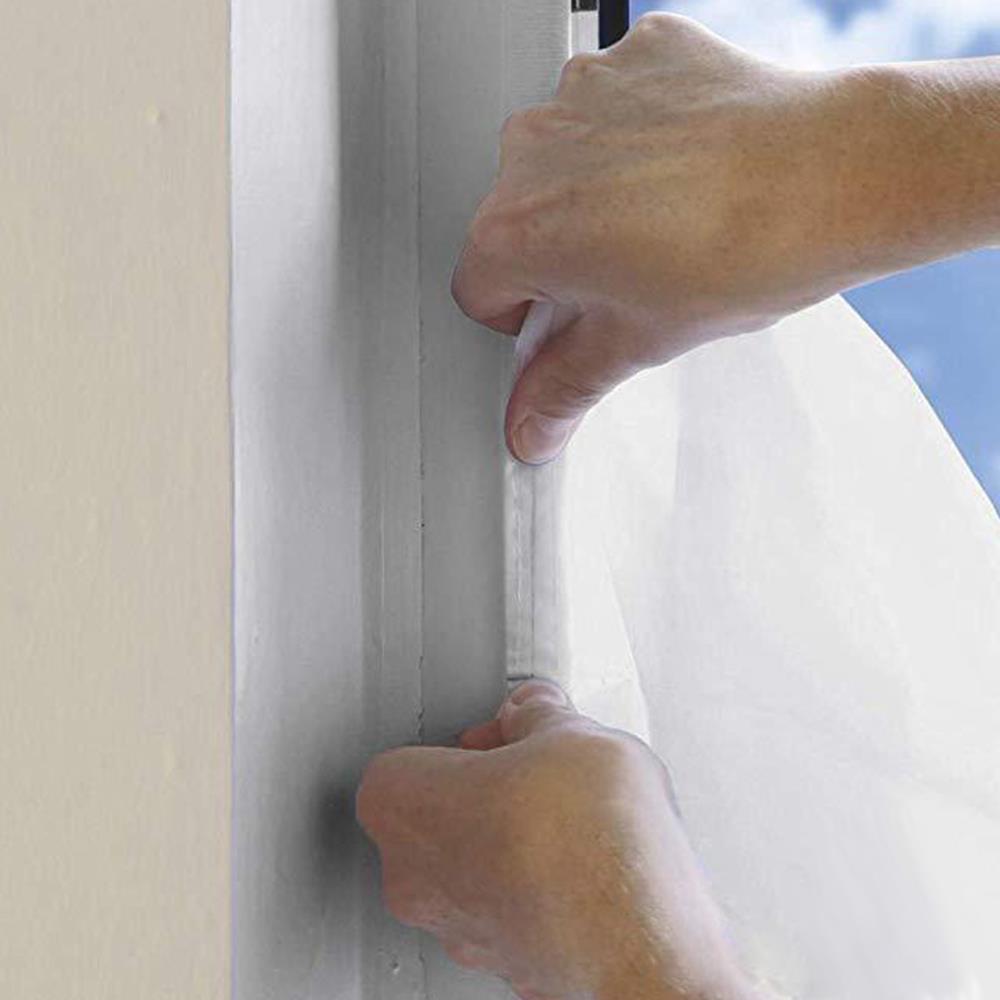 200cmX40cm Exhaust Air Drying Airlock Zipper Screen Window Seal Cloth Air Plug Door Seal Skylights Curtain