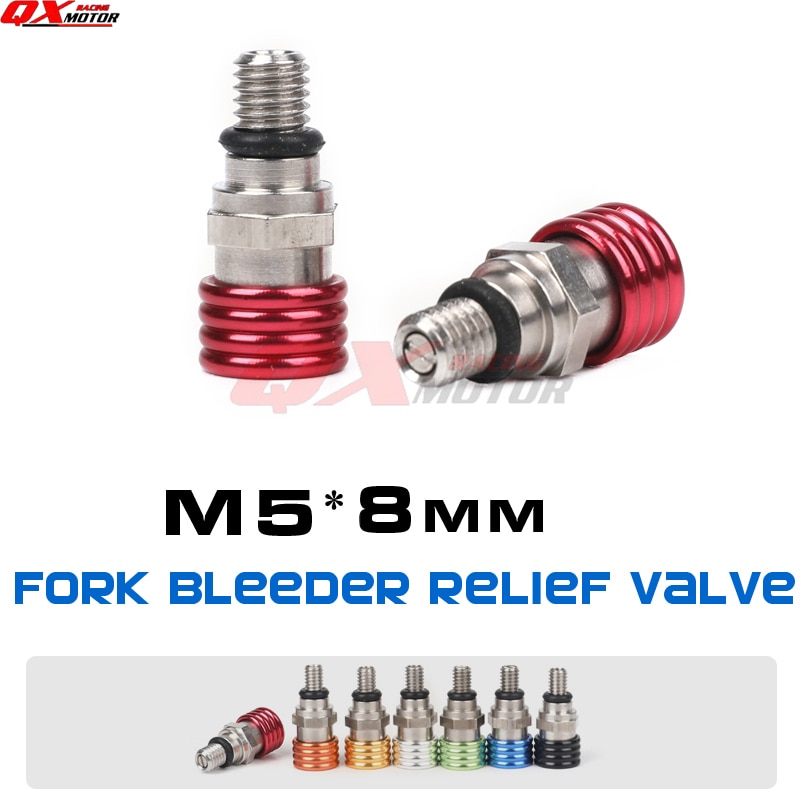 M5 Fork Air Bleeder Relief Valve For CR CRF YZ YZF WRF KLX KXF RMZ DRZ