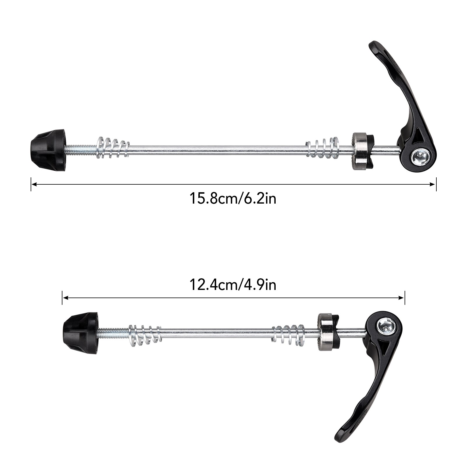 Spiedini mozzo ruota bicicletta anteriore posteriore spiedini a sgancio rapido MTB Road Bike Clip leva Mountain Bike Road Bike