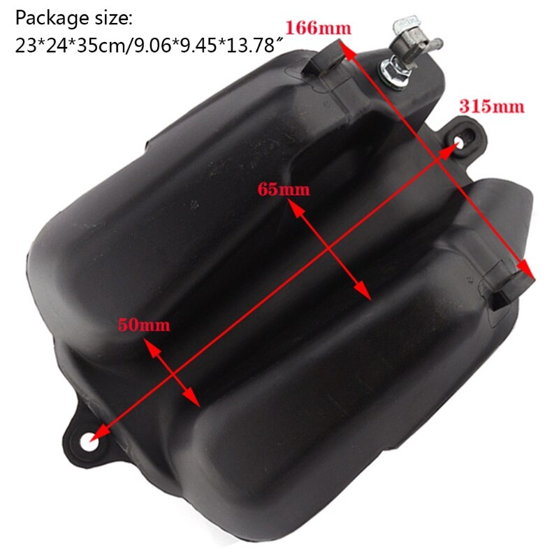 Motorcycle Fuel Gas Tank Off-road Dirt Pit Bike Plastic Gas Fuel Tank Compatible with KLX110 Durable Tank Modification Parts