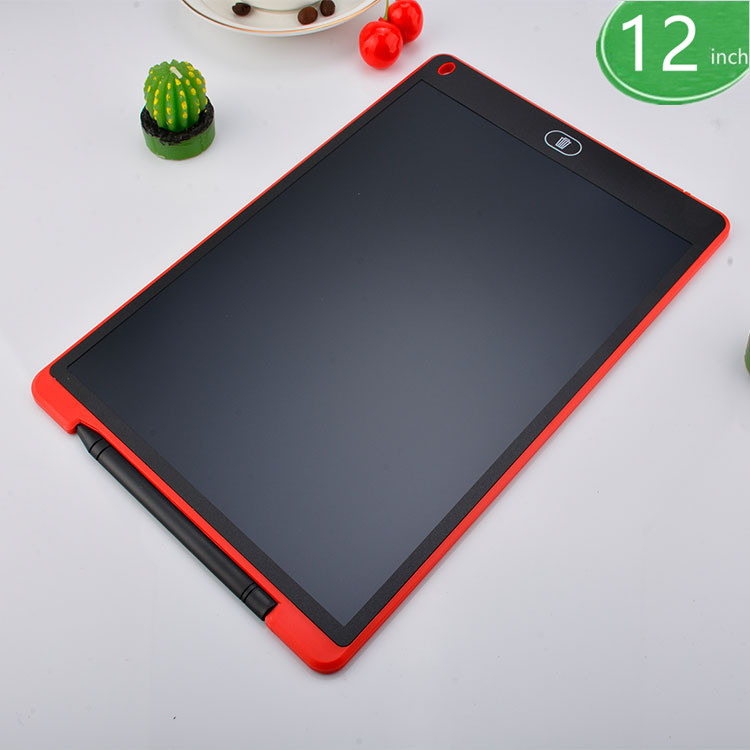 4.4/8.5/10/12 Inch LCD Writing Tablet Board Kids Writing Pad Drawing Painting Graphics Board Child Creativity Imagination: 12inch red