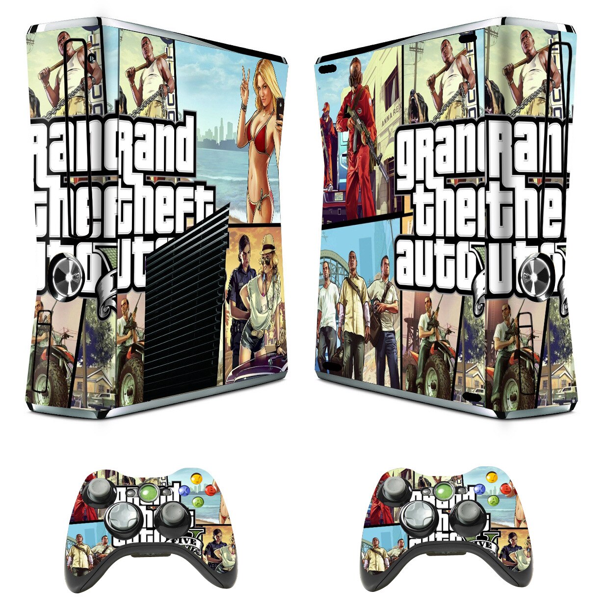 Ku er mei Xbox 360 Slim Console di Gioco Full Body Protettiva Film di Coppa Del Mondo di Gioco del Calcio di Adesivi Colorati