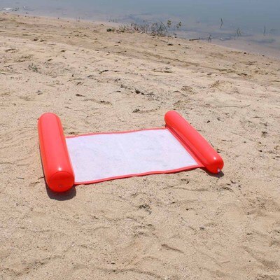 Summer Inflatable Floating Row Chair Pool Float Mattresses Beach Foldable Swimming Pool Fruit Chair Hammock Water Sport Mattress: Red