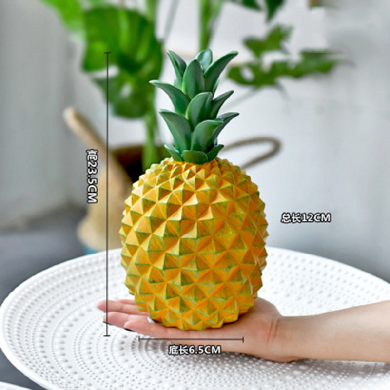 Nordic Home Decoration Resin Sculpture Room Decoration Pineapple Fruit Statue Restaurant Table Decoration Modern Crafts: L-2
