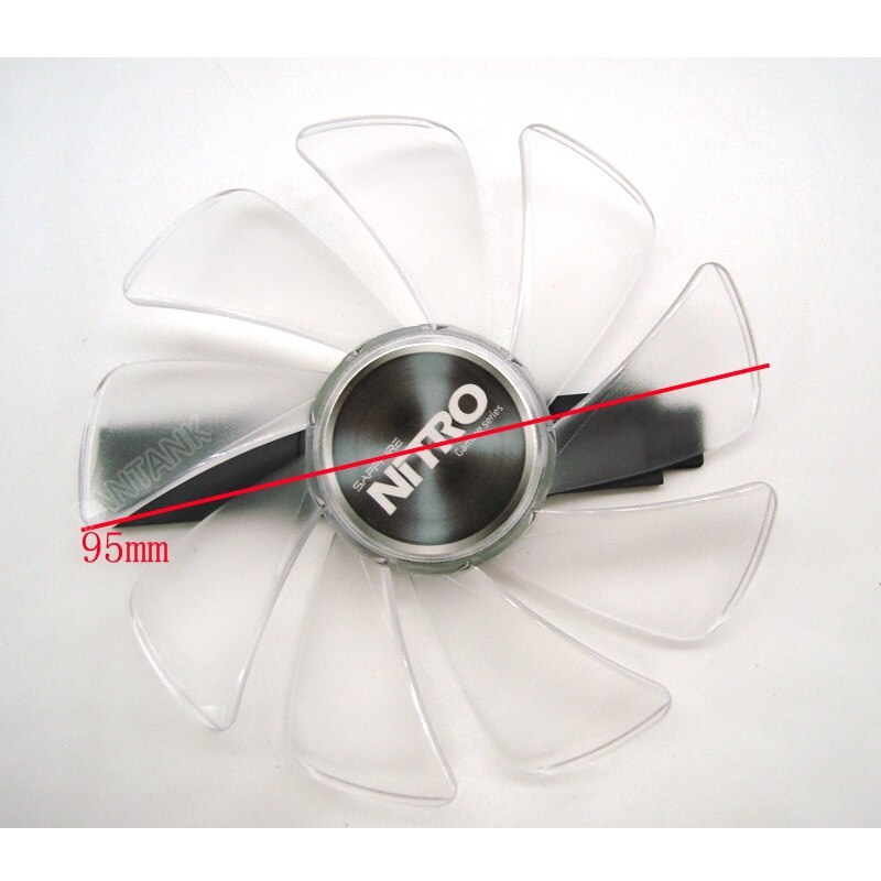 95mm CF1015H12D DC12V Cooler Fan Replace for Sapphire NITRO RX480 8G RX 470 4G GDDR5 RX570 4G / 8G D5 RX580 8G OC