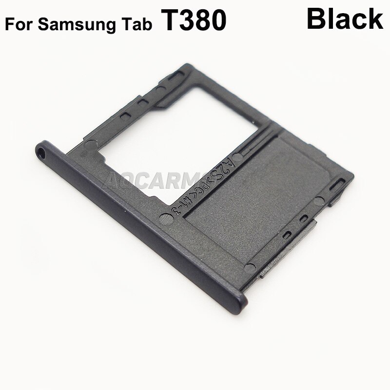 Aocarmo per Samsung GALAXY Tab T385 T380 Slot per scheda Sim supporto per MicroSD parti di ricambio Nano