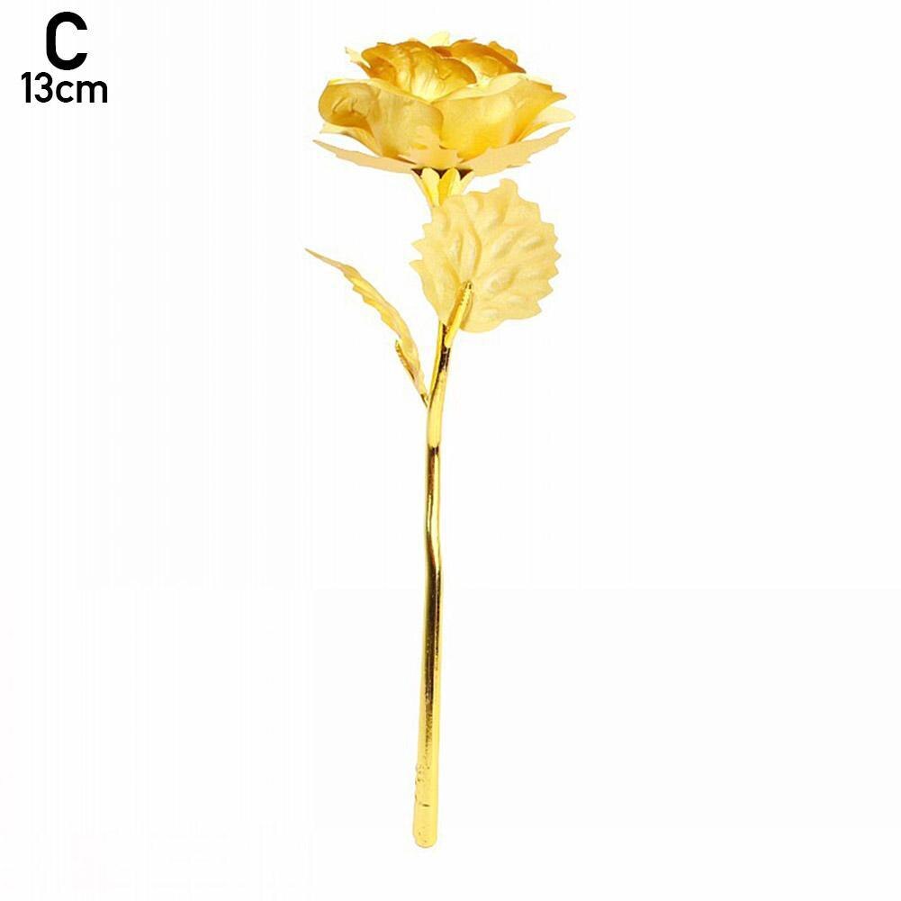 24K Gold Foil Rose Flower with Love Base Valentines Day For Her Artificial Flowers Rose Birthday For Girlfriend/Wife: C