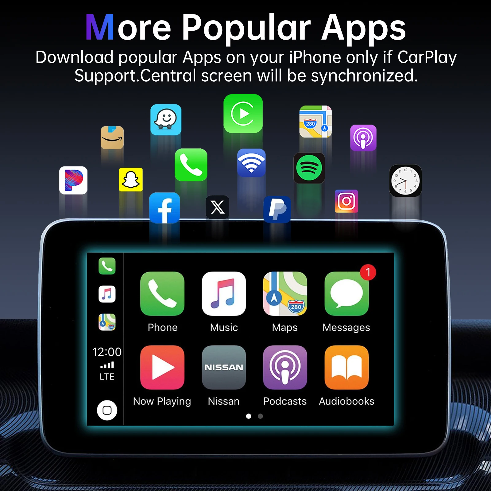 Wireless Carplay Adapter for iPhone iOS 10 Android 11 and Above,Convert Wired Carplay to Wireless,Apple Carplay