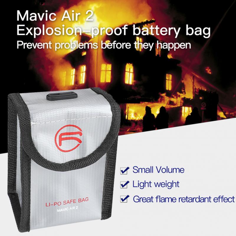 Lipo batteri bærbar brandsikker eksplosionssikker sikkerhed lipo batteri taske brandsikker til dji mavic air 2 til rc lipo batteri