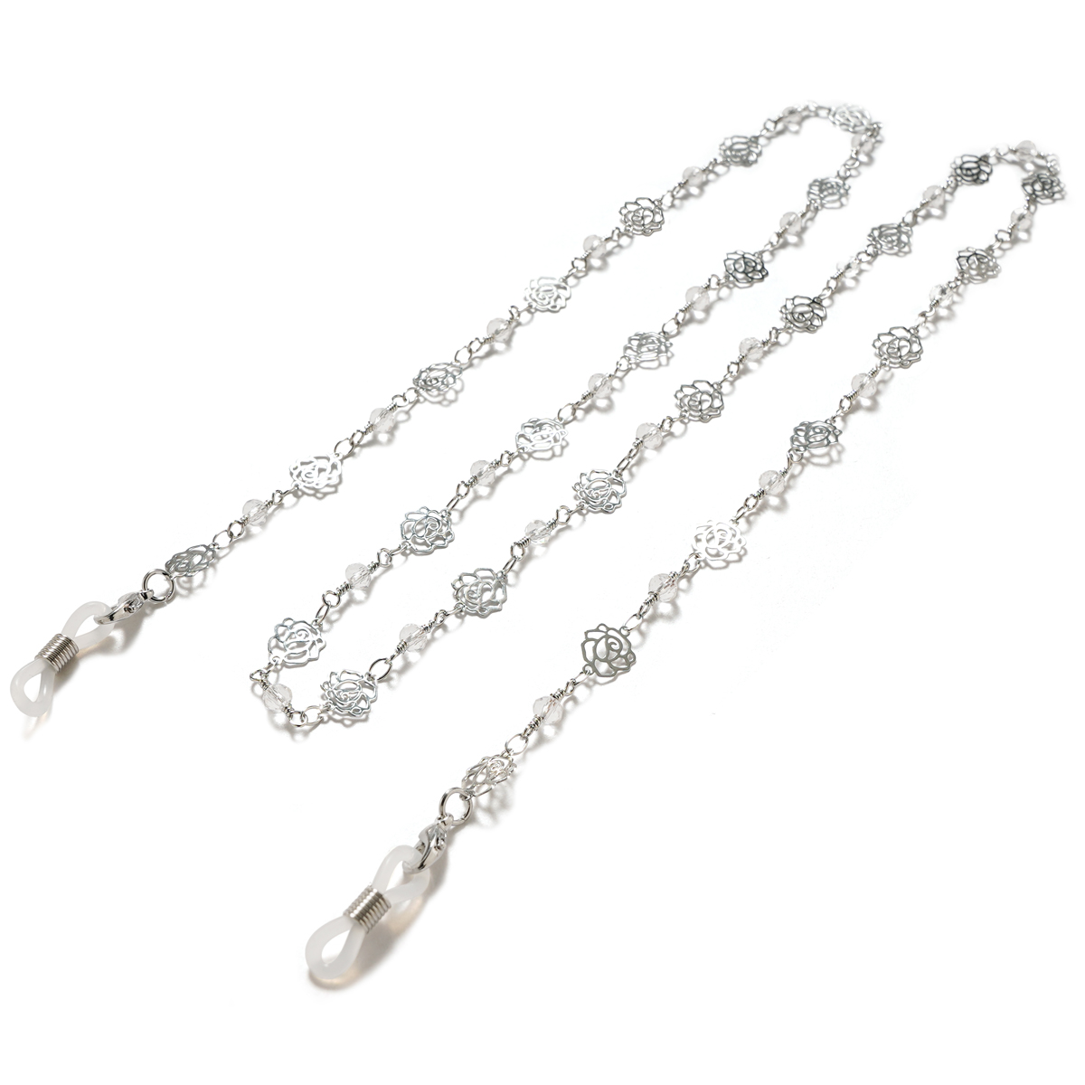 Mode Rozen Masker Kettingen Bril Ketting Voor Vrouwen Retro Metalen Zonnebril Lanyards Brillen Koord Houder Nekriem