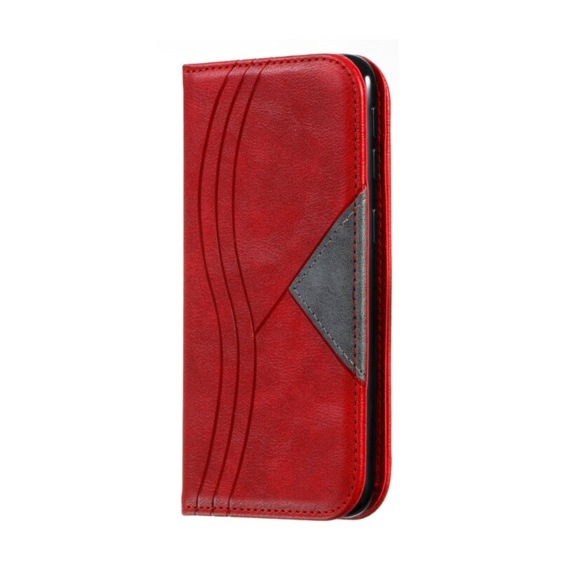 Retro läder magnetfodral för samsung galaxy  s20 flip plånboksfodral för samsung  s20 ultra  s 20 plus  s20 ultra  s20 plus telefonfodral: S20 / Röd
