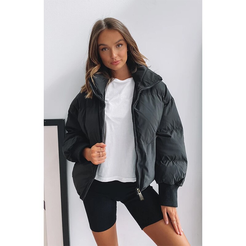 Winter jacke für mädchen stil einfarbig stehen kragen baumwolle Mantel Jacke Schwarz und Jacke nackt Jacke frauen Damen jacken toyo