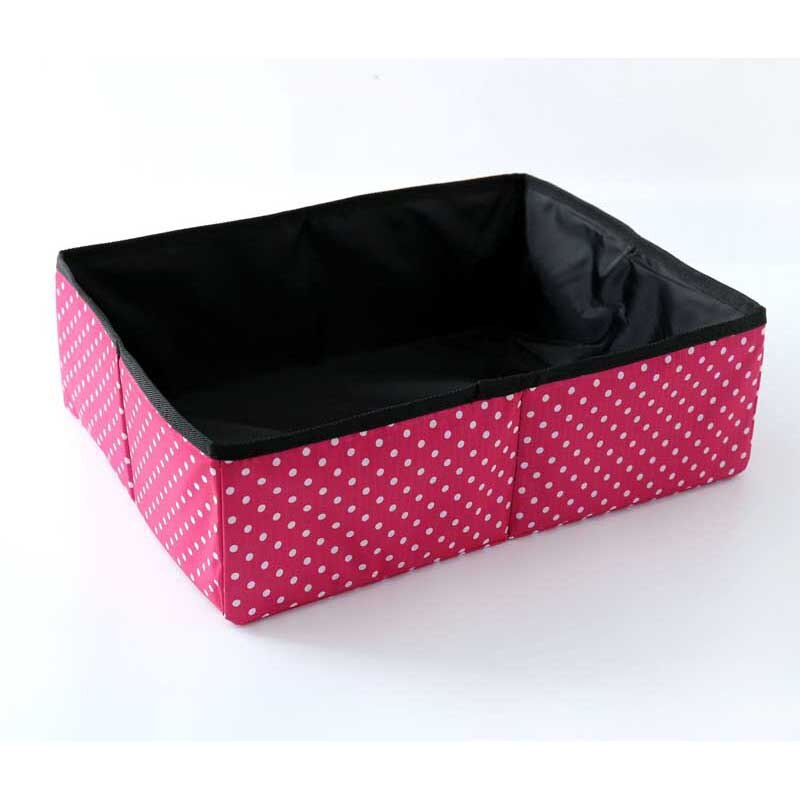 Caja de arena plegable para gatos y mascotas, bandeja de aseo para perros, orinal impermeable, para exteriores: rose
