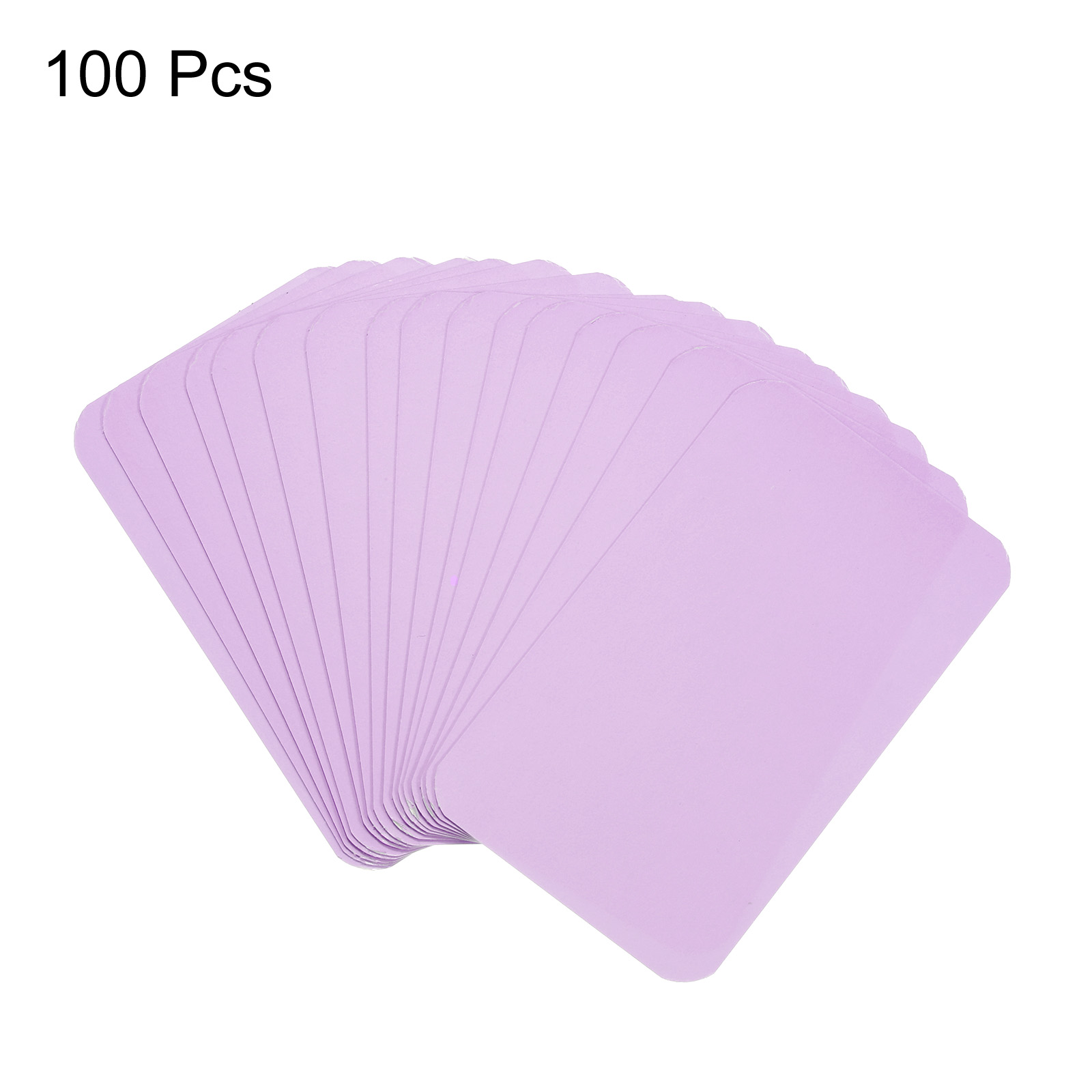 100 Stück 90 x 54 x 0,3 mm Kraftpapier-Karte, blanko, Visitenkarte, Nachricht, Hinweis, Dankeskarte, Schreibkarte, Etikett, Lesezeichen, Lernkarte: Schwarz