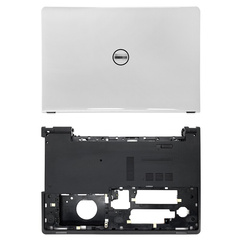 LCD Back Cover/Front Bezel/Hinges/Palmrest/Bottom Case/Door Cover For Dell Inspiron 15 5000 5555 5558 Non Touch White