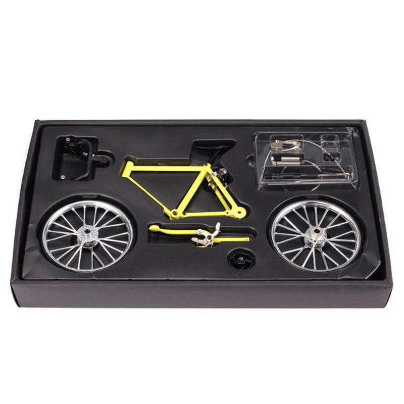 Bicycle Model Simulation DIY Alloy Mountain Road Bicycle Set Decoration Model DIY Model Toy Teaching Model