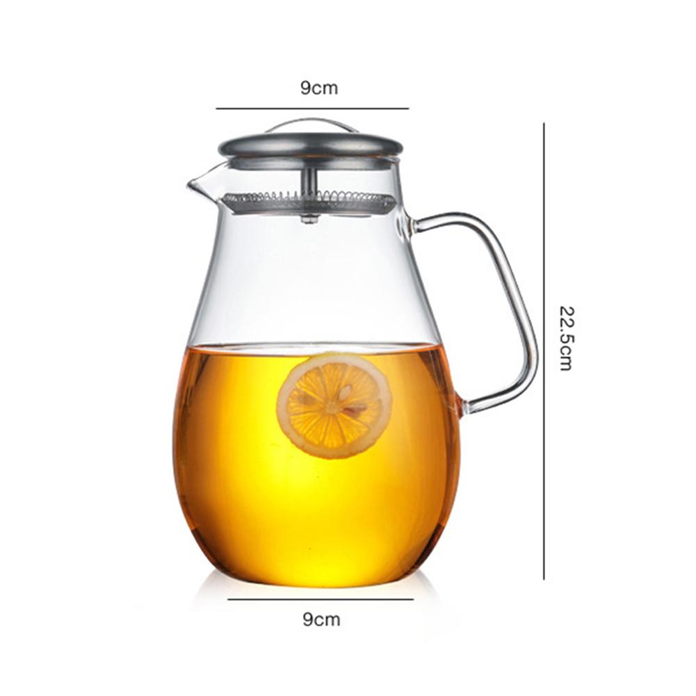 1900ml-350ml Heat Resistant Glass Teapot Flower Tea Set Kettle Coffee Tea Pot Drinkware Set Stainless Steel Strainer Teapot