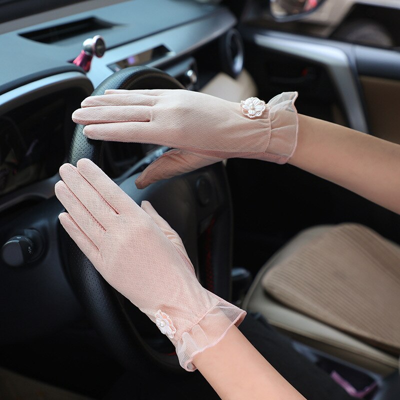 Mesh Breathable Gloves Outdoor UV-proof Riding Screen Show Party Household Summer Sun Protection Bike Cycling Mittens Guantes