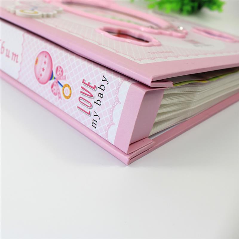 6 "baby fotoalbum tegneserie søde 120 ark fotodagbog souvenir journal til baby