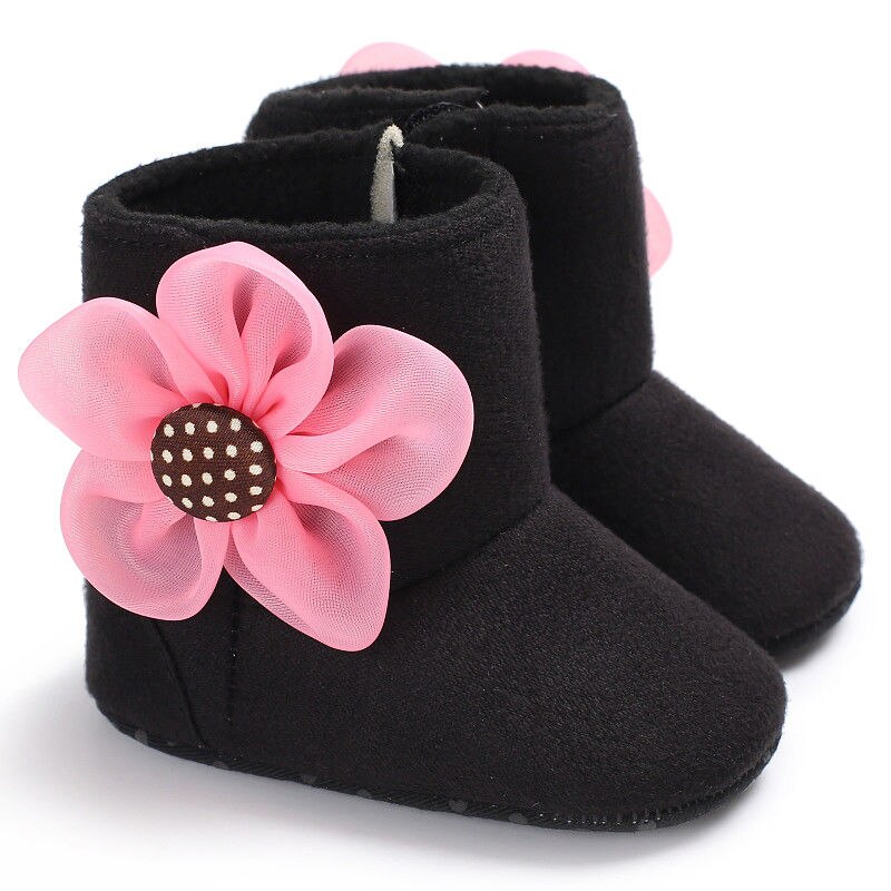 Mooie Pasgeboren Peuter Kids Meisjes Winter Schoenen Bloem Zachte Zool Laarzen Sneakers Prinses Meisje Baby Schoenen Laars voor 0- 18M