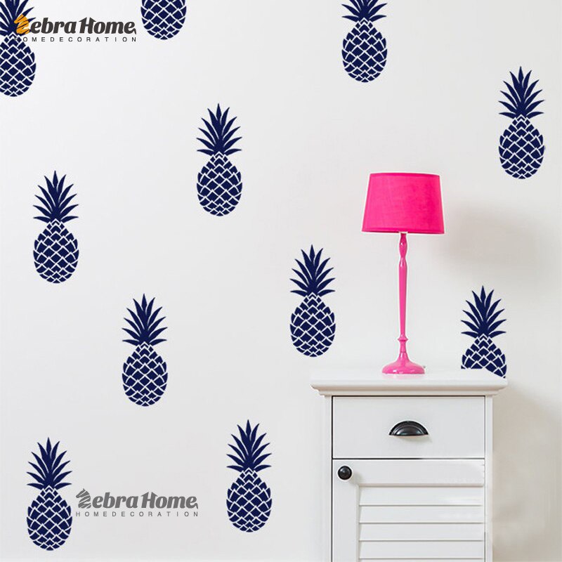 Ananas ananas avtagbar vinyl diy väggdekaler för vardagsrum barnkammare sovrum heminredning väggmålning tapet