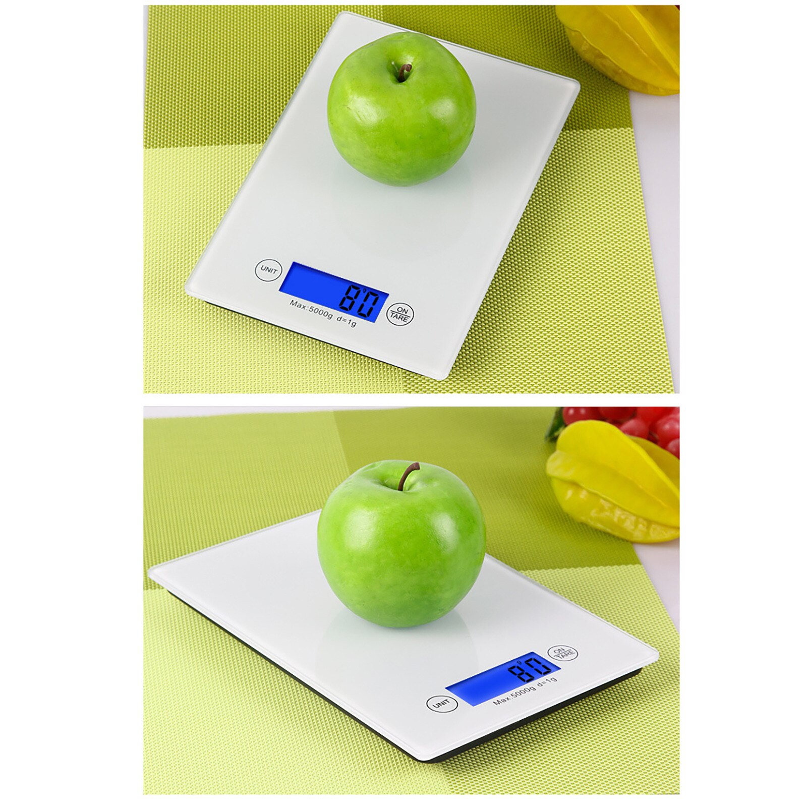 Household Baking Glass Kitchen Scale Food Weighing Small 5kg Gram Weight Electronic Scale Precision Baking Kitchen Scales Food