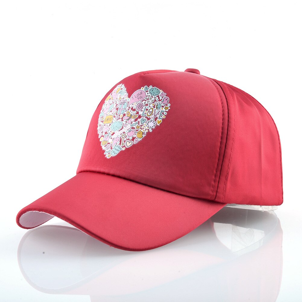 Trucker hat stijl baseball pet jeugd cool hiphop pet zomer meisje roze mooi patroon pet: Rood