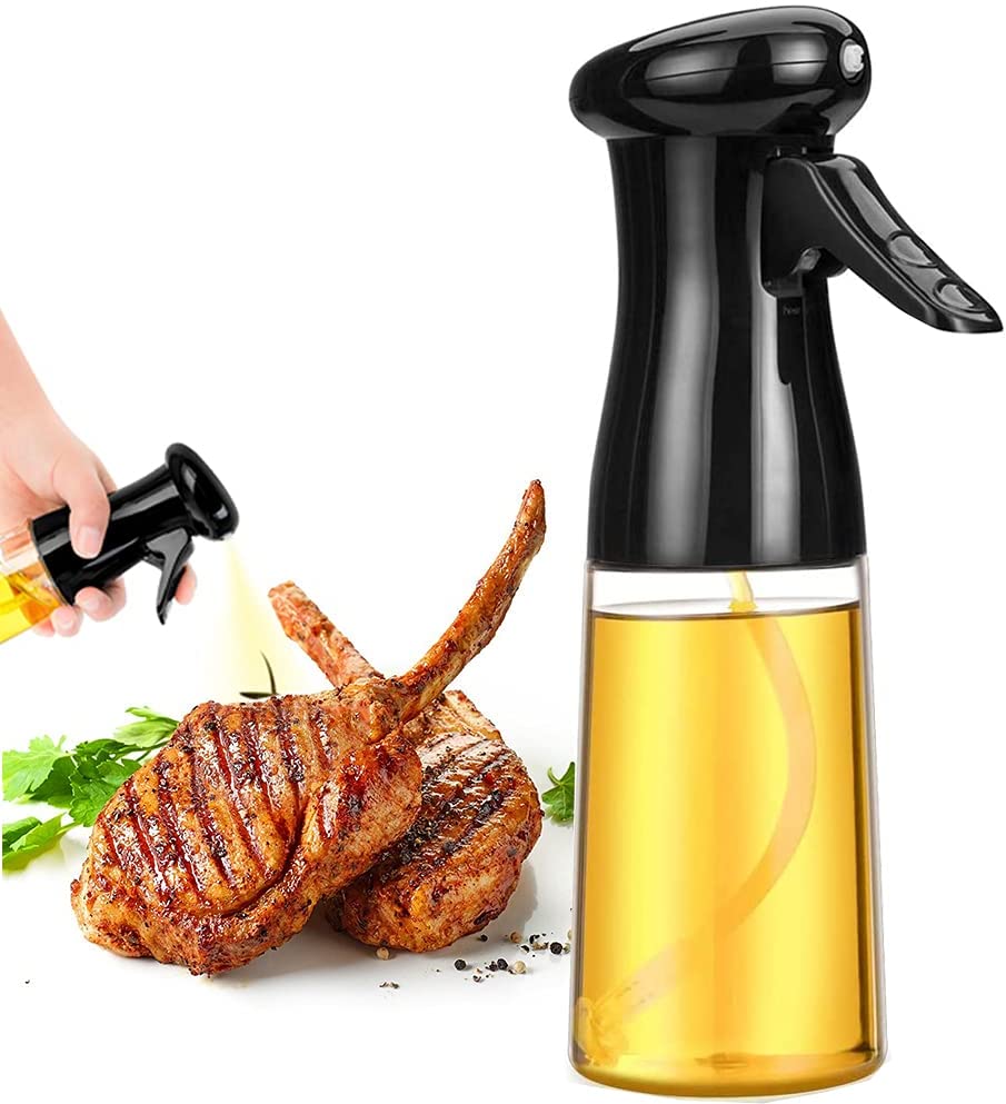 Dozownik dozownik do oliwy na olej spożywczy Spritzer na beztłuszczowa frytownica oliwkowa butelka na oliwę z rozpylaczem wielokrotnego użytku przenośne gadżety kuchenne do grillowania