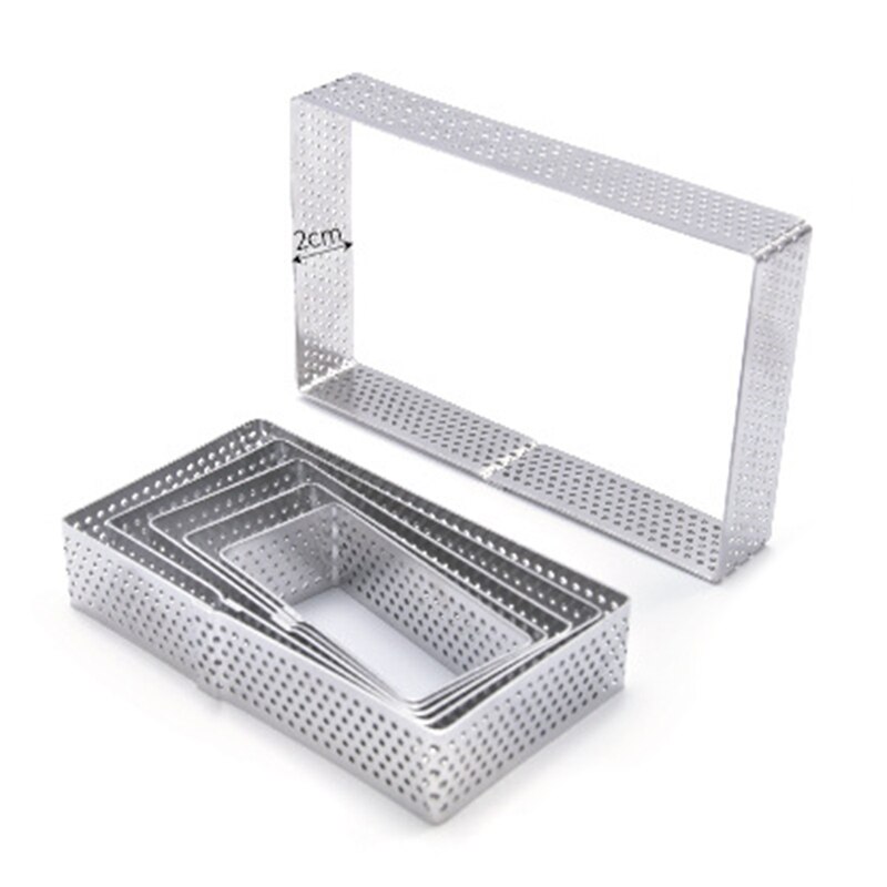 12 stuks mousse ring ronde & vierkante cakevorm roestvrijstalen bakvorm gebak dessert accessoires taartdecoratiegereedschap