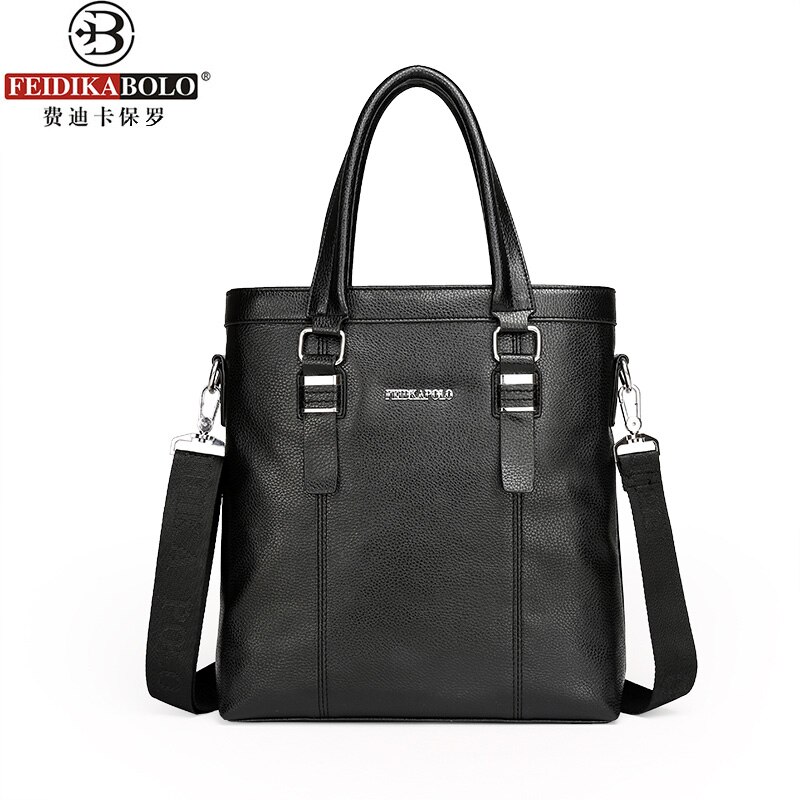 FEIDIKABOLO – sac à main pour hommes, sac de bonne , nouvelle , sac d&#39;affaires, grande capacité, ordinateur, loisirs, porte-documents de personnalité: Style One Black