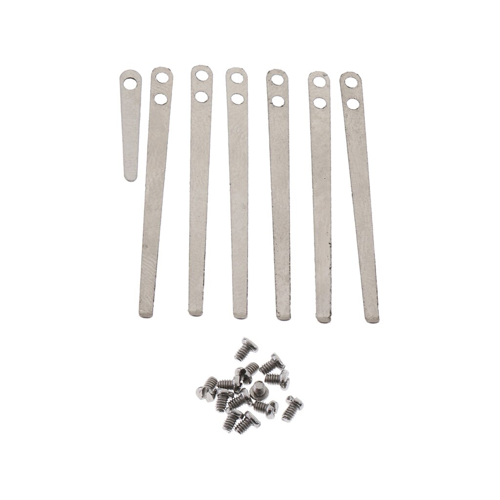 1 Juego de muelles planos de Metal, hoja con tornillos de 3,5 cm/1,37 pulgadas para clarinetes, accesorio de bricolaje