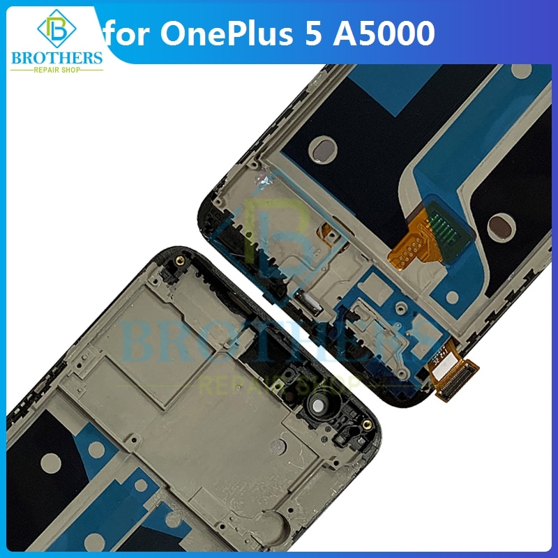 LCD per OnePlus 5 schermo LCD Display LCD per OnePlus 5 A5000 assemblaggio LCD Touch Screen digitalizzatore sostituzione del telefono Test di funzionamento