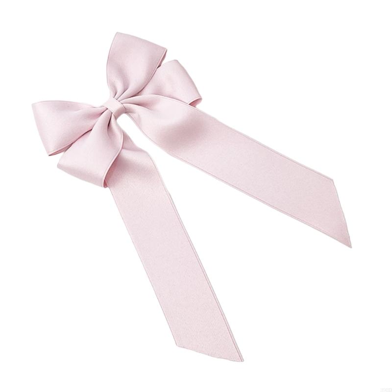 39bd fotografie haarclip voor hete meiden gelaagde bowknot vorm haar barettes paardenstaart vlechten haarclip met lang lint