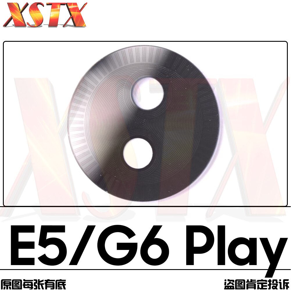 For Motorola Moto G4 E4 G5 G5S G6 plus Z Z2 Z3 play force X4 Back Rear Camera Lens Glass Replacement: G6 play E5