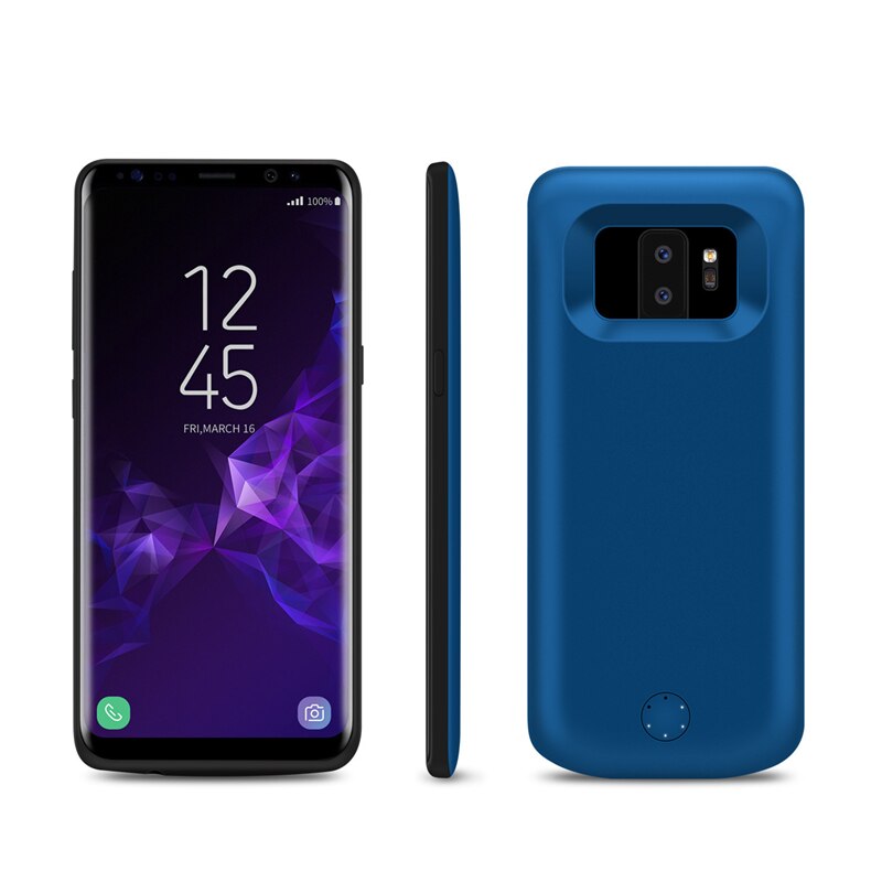 Coque de chargeur de batterie 5000/6000mAh, étui de batterie de secours externe pour Samsung Galaxy S9/S9 Plus