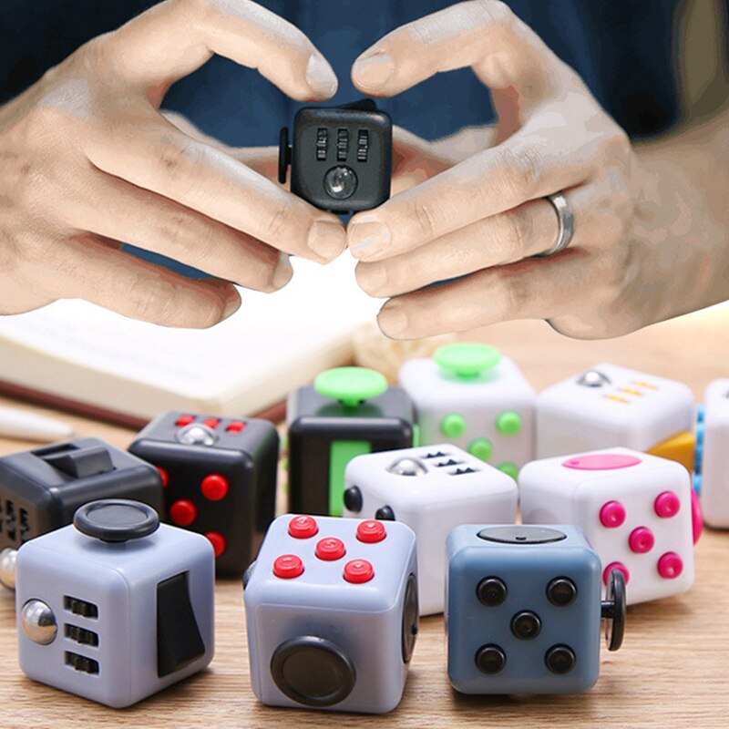 Anxiety Stress Relief Attention Decompression Plastic Focus Fidget Gaming Dice Toy For Children Adult Toy