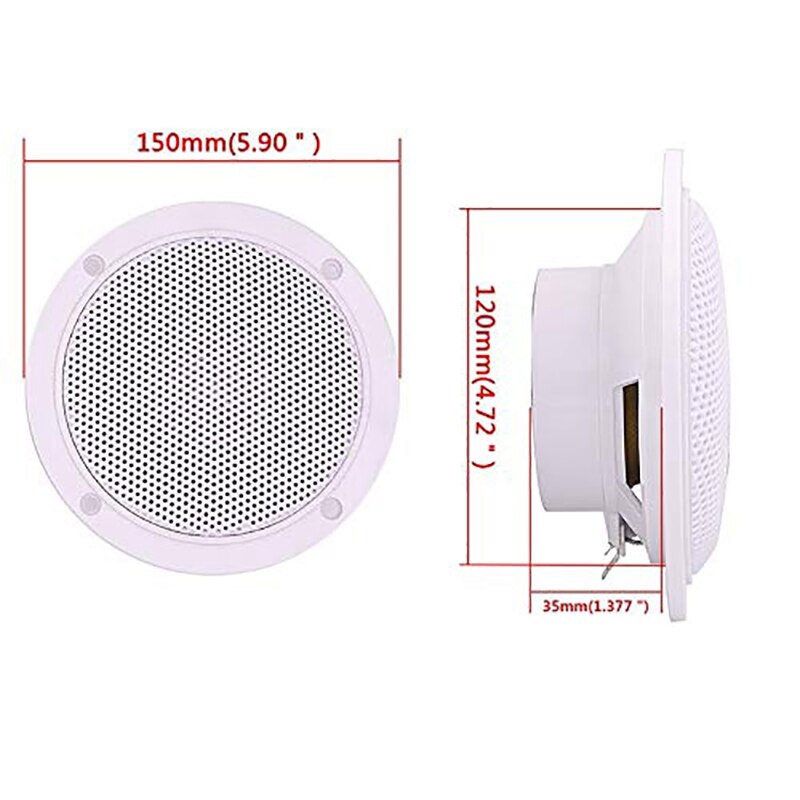 5.25 pouces 2Way 160W Marine stéréo bateau étanche haut-parleur Bluetooth moto extérieure o système de son pour SPA UTV ATV Golf
