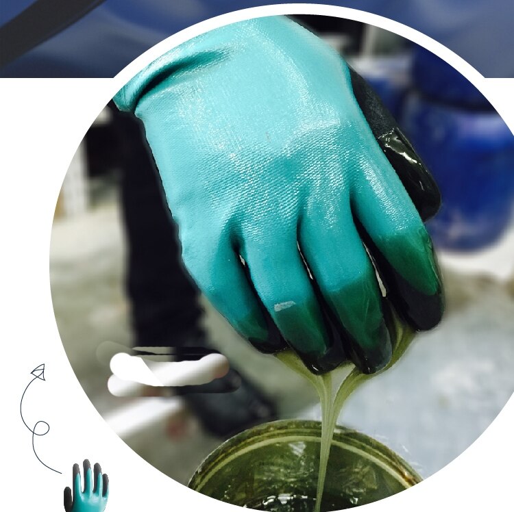 Guantes de seguridad resistentes al agua, 2 pares, nailon, microespuma, nitrilo Maxi, alta flexibilidad, resistentes al agua, a Base de ácido y aceite