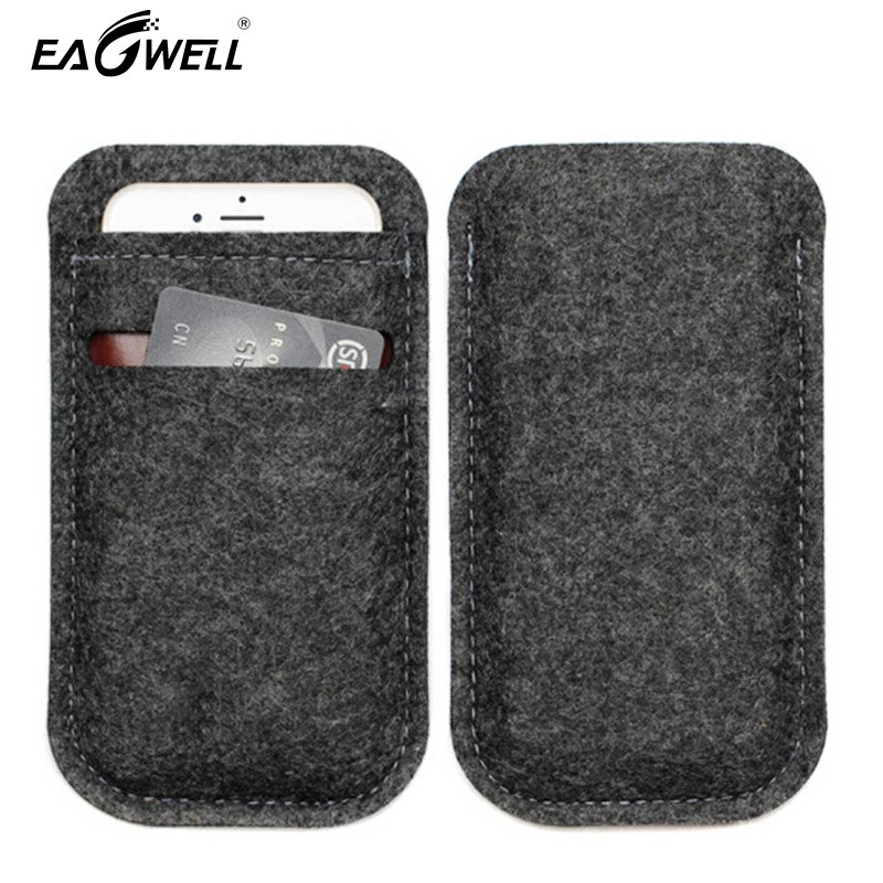 Universele Wolvilt Case Tas Voor 4.7 5.5 Inch Mobiele Telefoon Geval Portemonnee Tas Card Slot Pouch Cover Voor Iphone 6 7 8 Plus Samsung