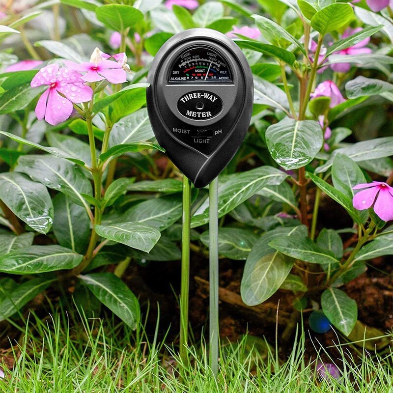 Bodemtest bodemtester vocht licht ph-meter voor planten groenten tuin gazon kan csv