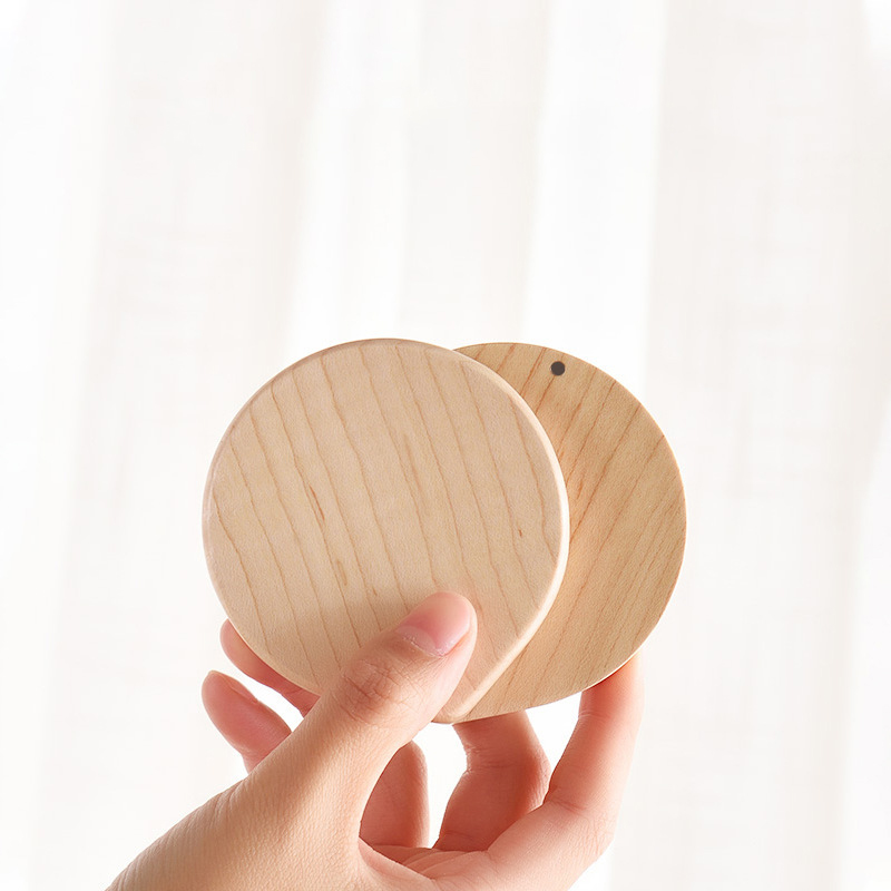 Wooden Compact Makeup Mirror 360 Degree Magnet Open Small Pocket Purses Mirror Portable Heart Shape Folding Hand Mirror: B