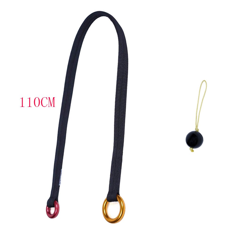 Cuerda de escalada arborista para trabajos en árboles, eslinga de cinturón de bucle de fricción con bola de anclaje arborista Retriever: 110cm and ball