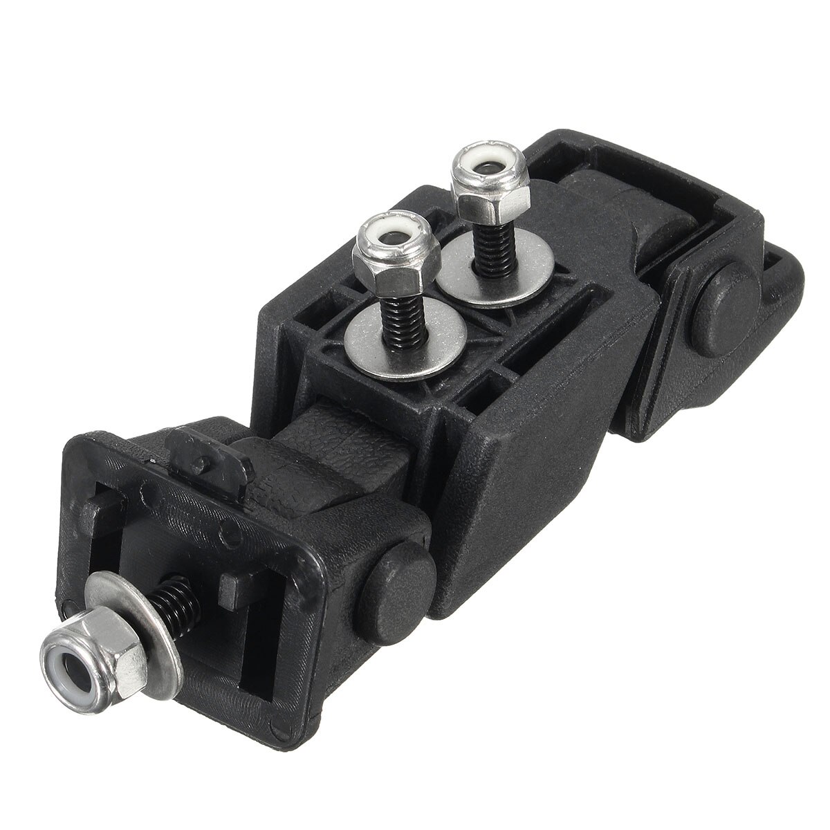 Novo 1 conjunto preto capa bloqueio suporte travas fivela titular para jeep/wrangler 2007-2016