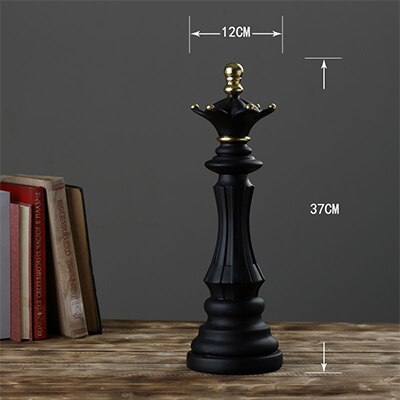 Harpiks sort skak dronning konge hest ornament ornament: 2