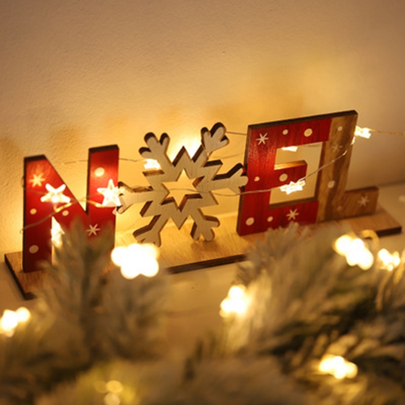 Træ jul julemanden xmas snemand noel snefnug ornamenter vedhæng glædelig jul indretning til hjem godt år