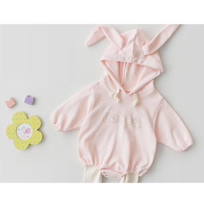 Baby bodysuits jongens en meisjes dragen katoenen kleding met lange mouwen en schetenwerende bovenkleding babymeisjeskleding: Roze / 6m