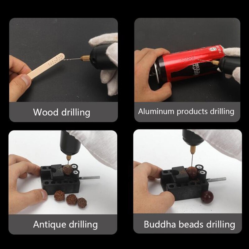 Mini Drill Mini Electric Hand Drill Electric Grinder Drilling DIY Mini Micro Small Metal Electric Motor Hand Drill