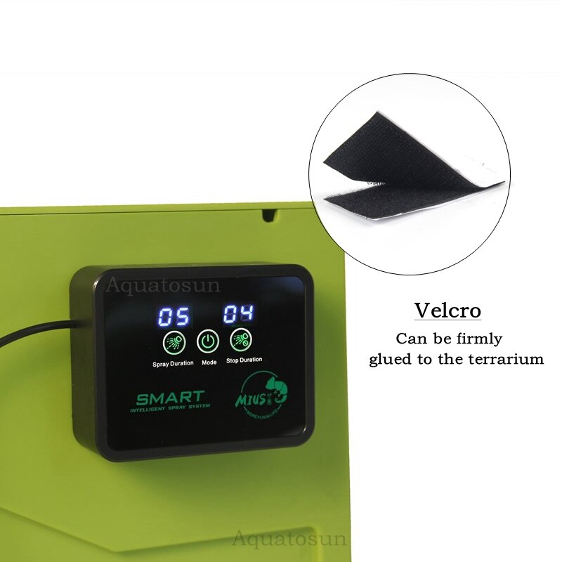 Reptil terrario niebla de pulverización Sistema de la selva tropical del tanque rociador niebla Kit con temporizador camaleón tanque humidificador con la pantalla táctil de Ajuste