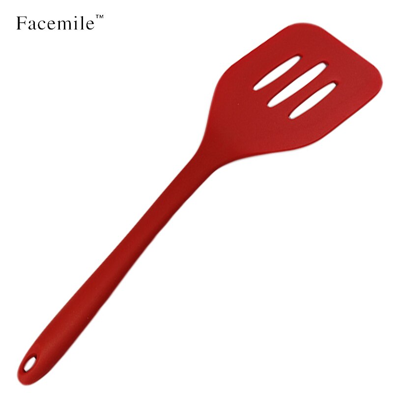 Silicone Slotted Spatula Turner Non-Scratch Food Grade Cooking Kitchen Utencil Accessory