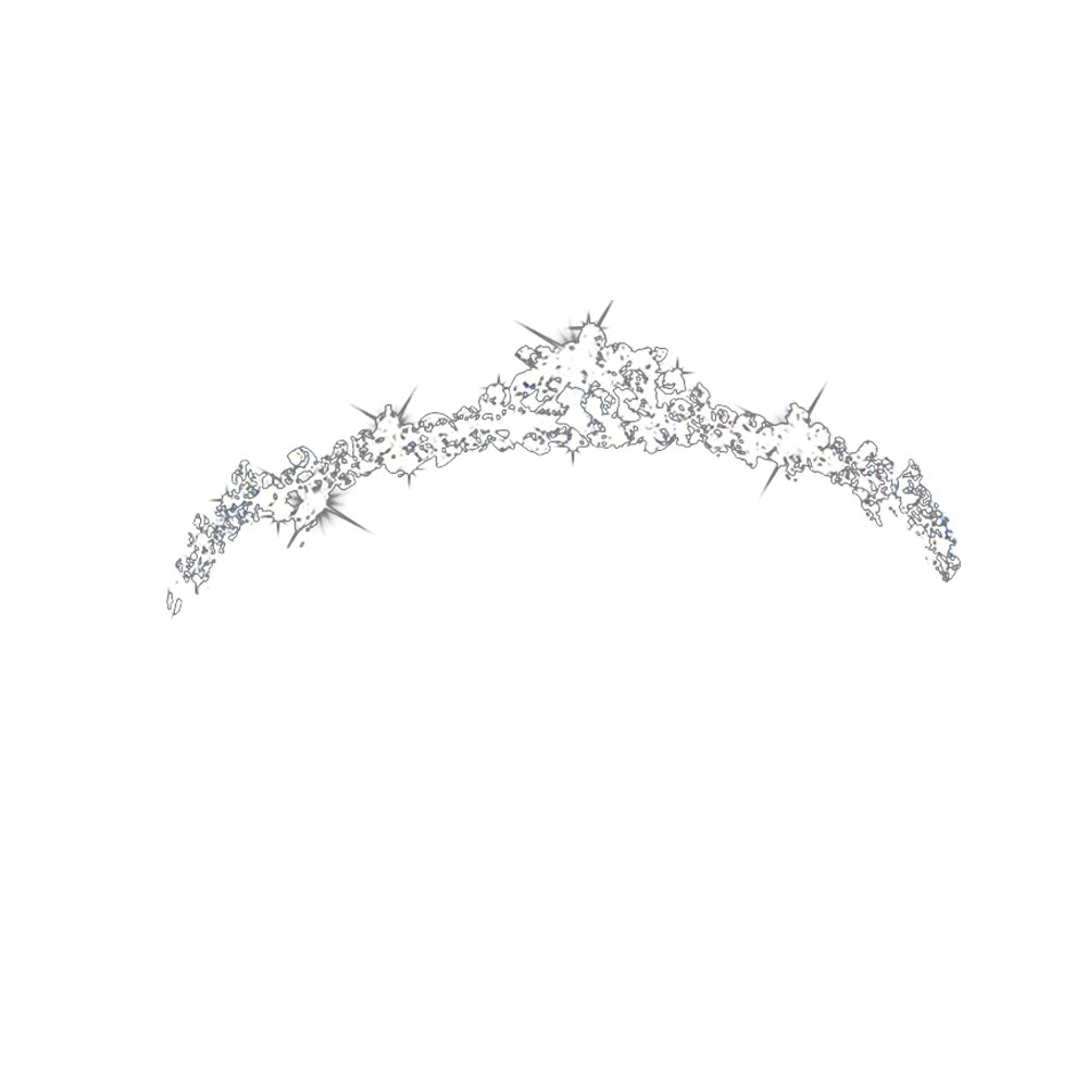 Luxe ketting met ingelegde strass steentjes, oorbellen, haarkrans, hoofddeksels, bruidssieraden: Kroon